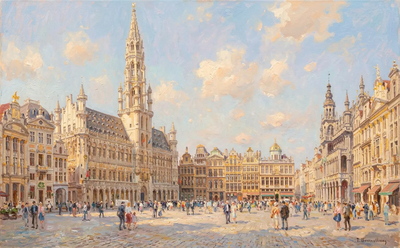 Guildhalls on the Grand-Place in Brussels